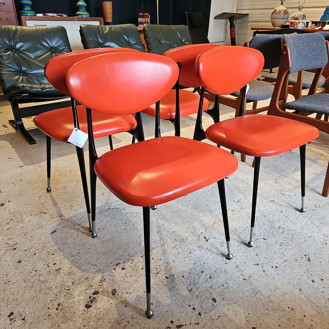 (4) Vintage Gazelle Style Chairs