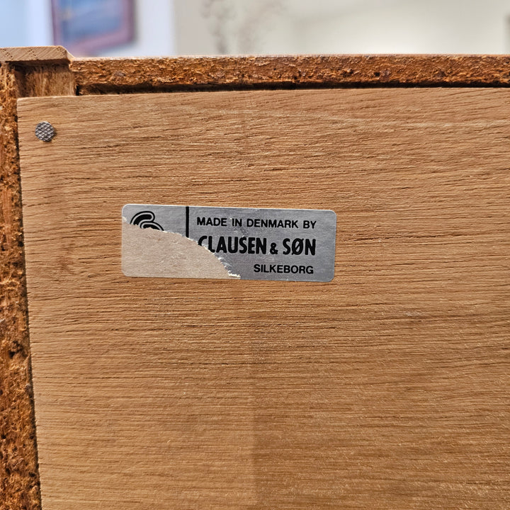 Danish Clausen & Søn Teak Lighted Hutch