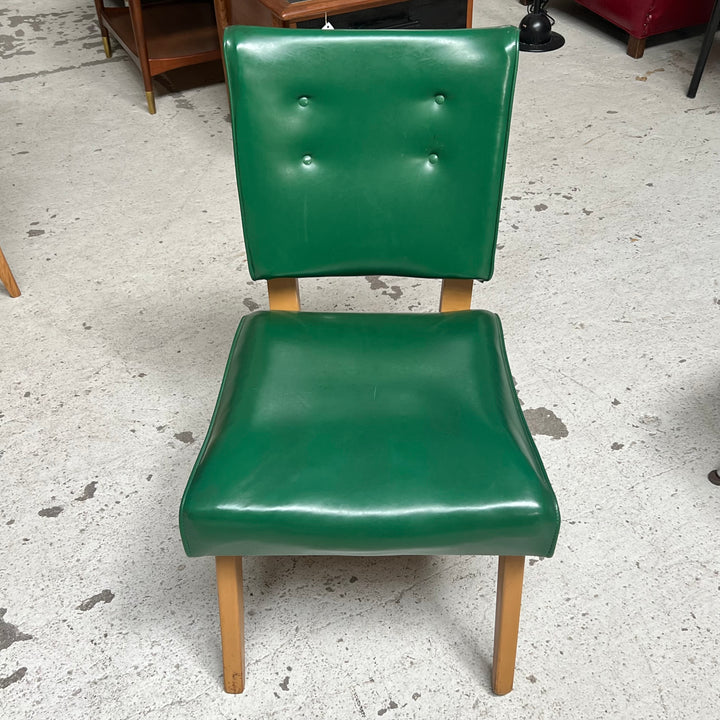 1950s Viking Artline Corp. Green Vinyl Lounge Chair
