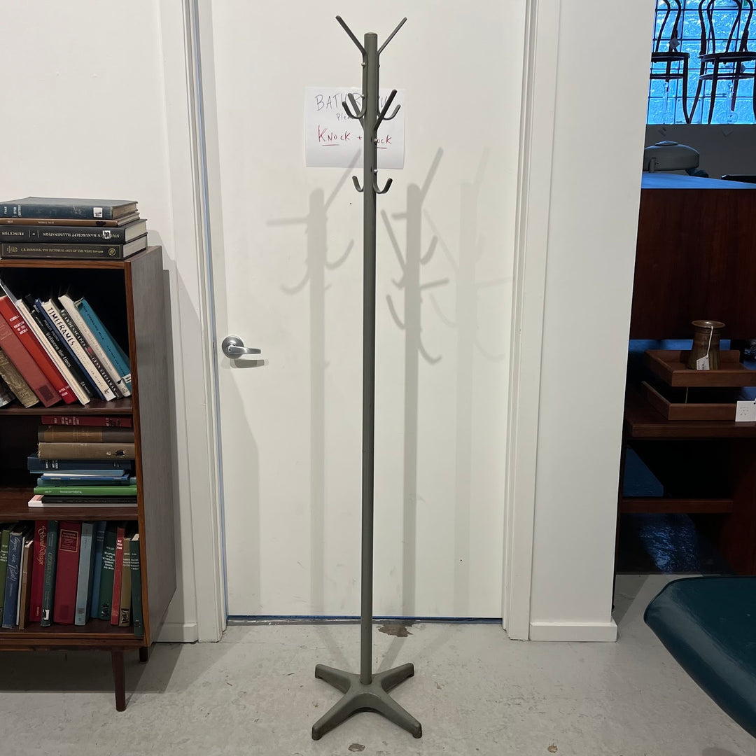 Gray Industrial Metal Coat Tree