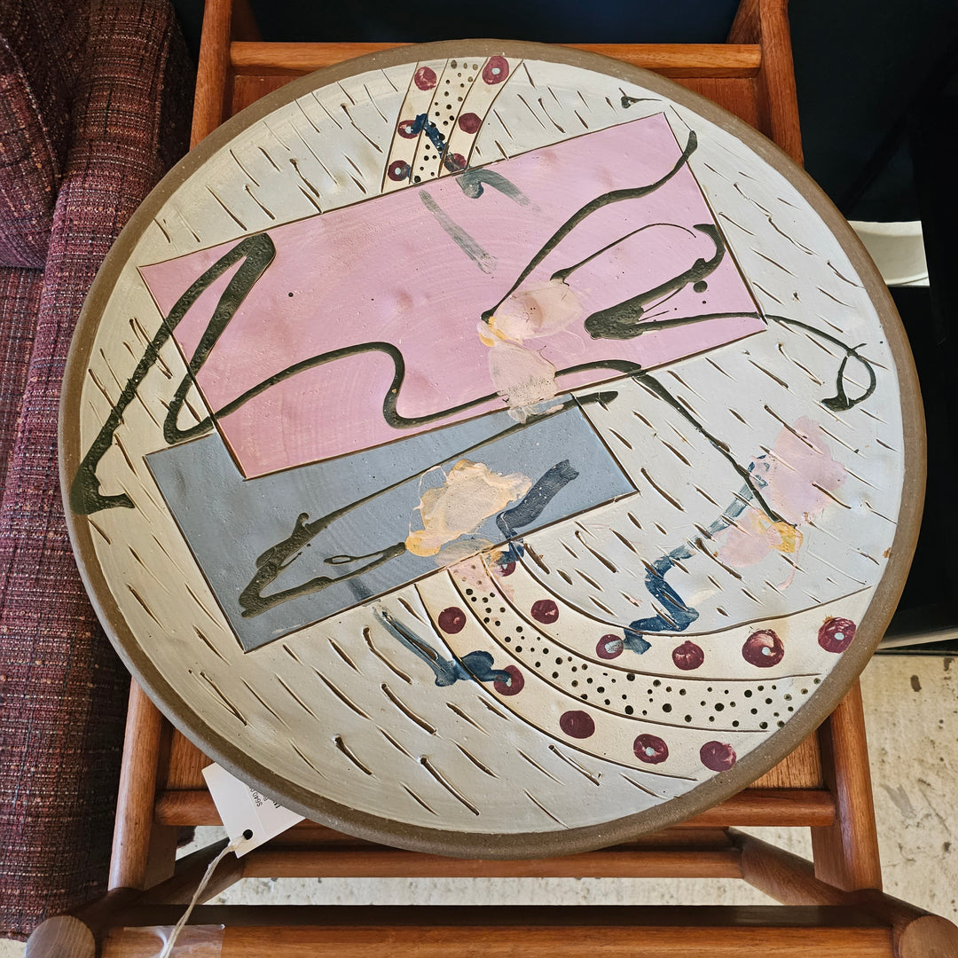 Ceramic Plate by Curtis Hoard, 1981