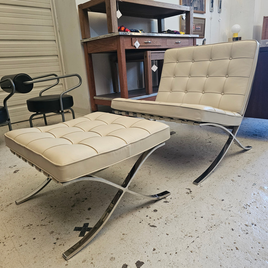 Knoll Barcelona Chair and Ottoman