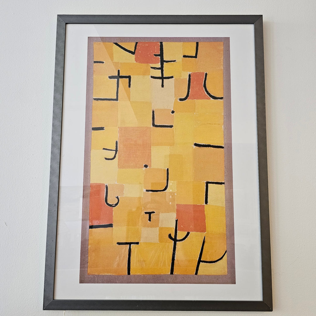 Characters in Yellow by Paul Klee Print