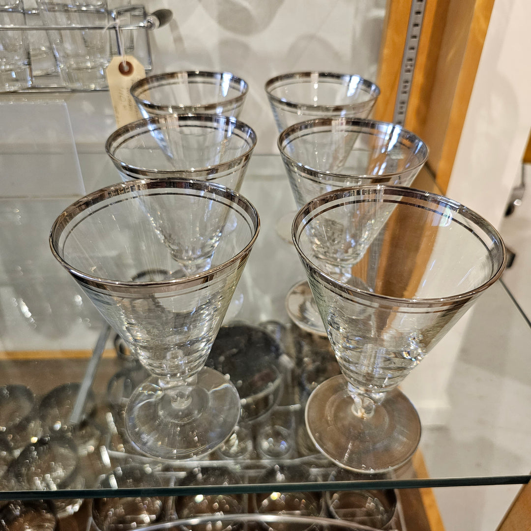 (6) Libbey Saturn Goblets