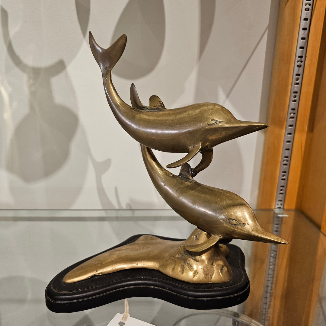 Brass Dolphin Sculpture