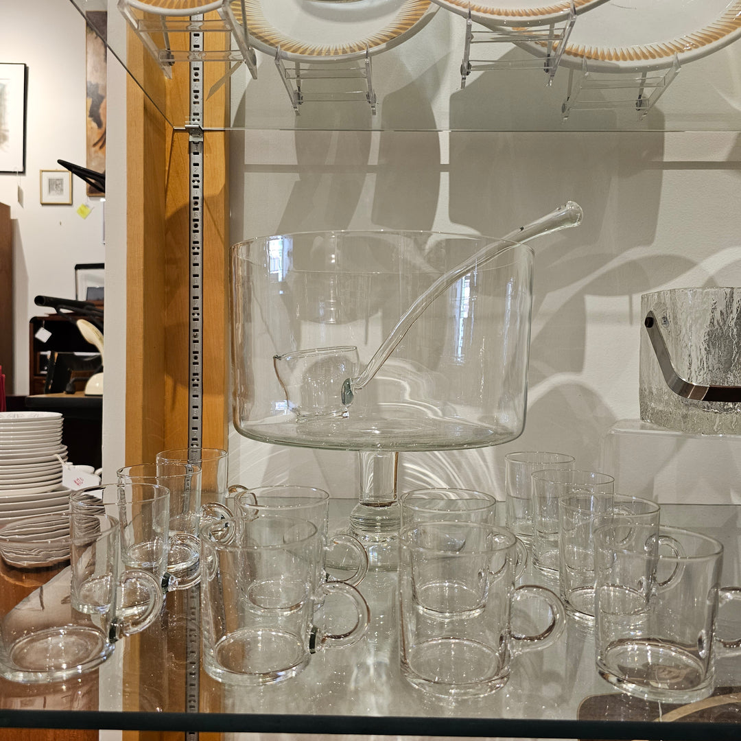 West Virginia Glass 14pc Punch Set