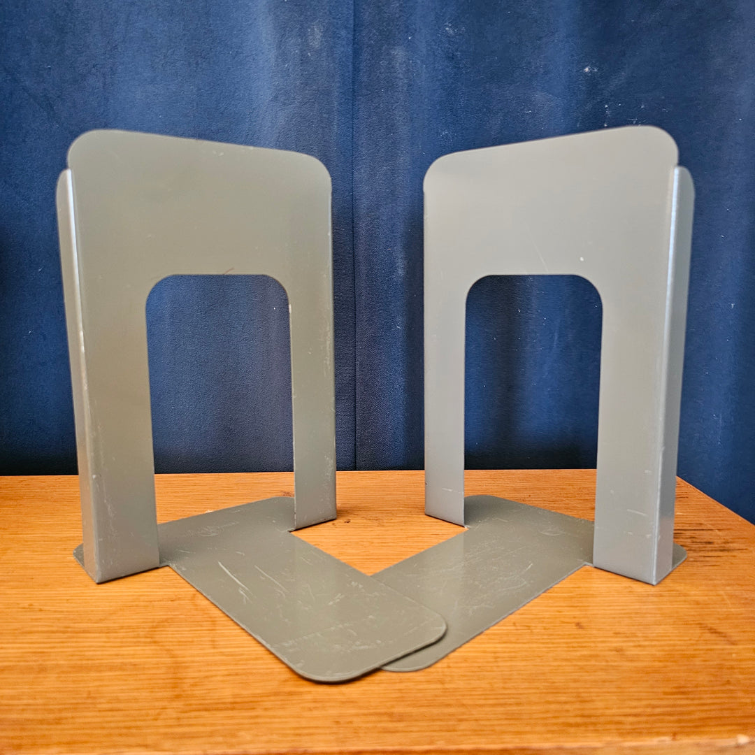 Vintage Globe-Wernicke Metal Bookends