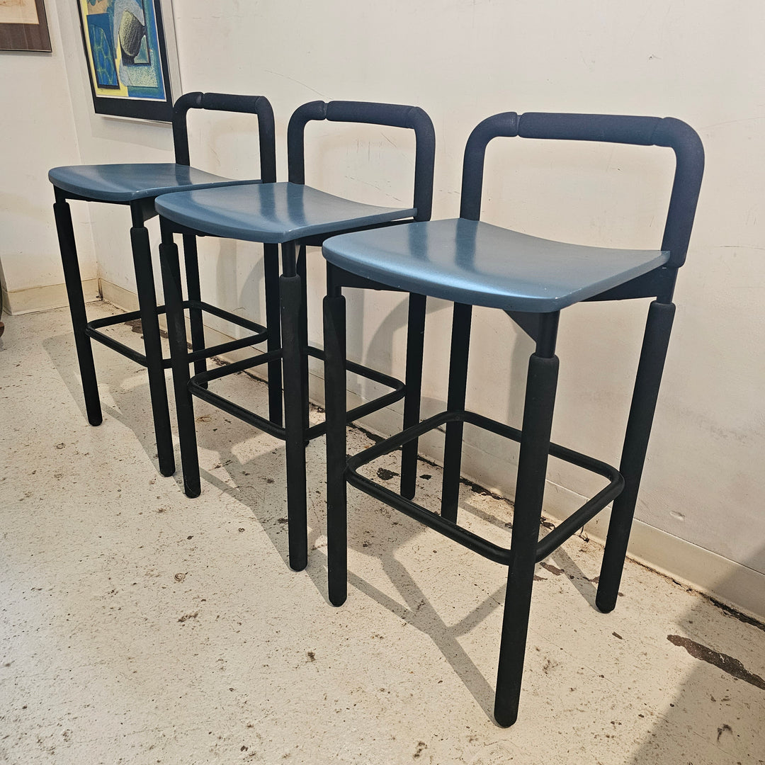 (3) Brian Kane Rubber Barstools for Metropolitan