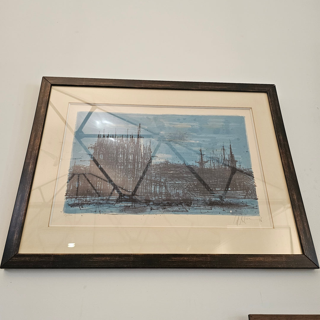 Framed Artist Signed Litho, Circa 1966