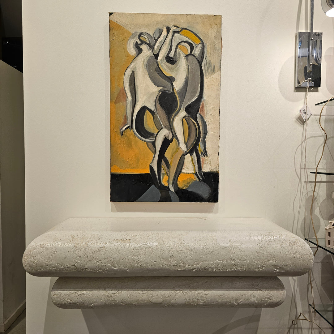 Post Modern Bullnose Wall Mount Credenza
