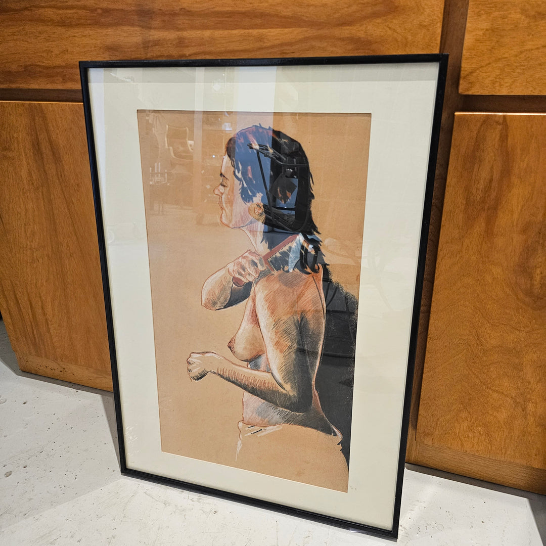 Framed Figural Drawing