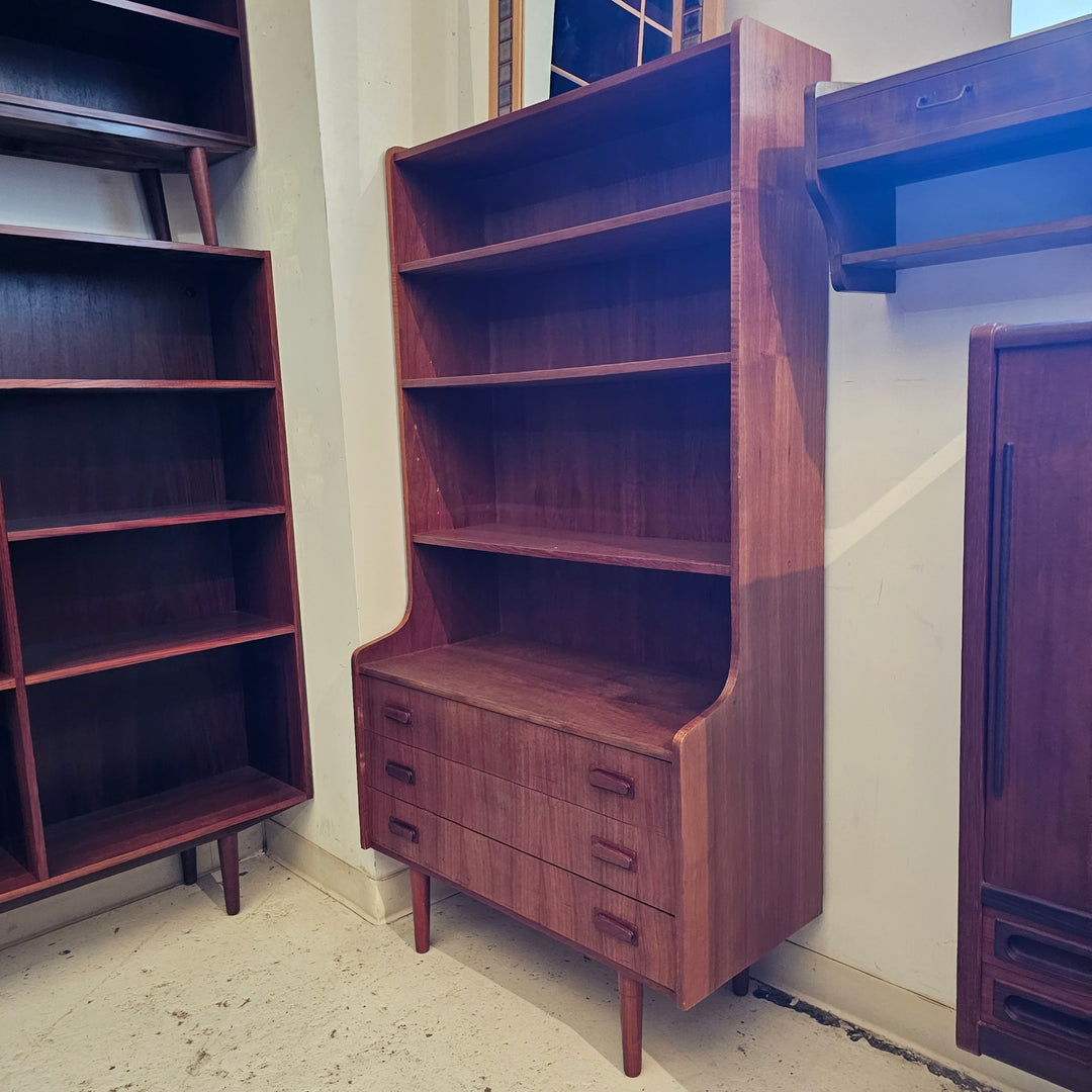 Danish Teak Bookcase w/ Storage