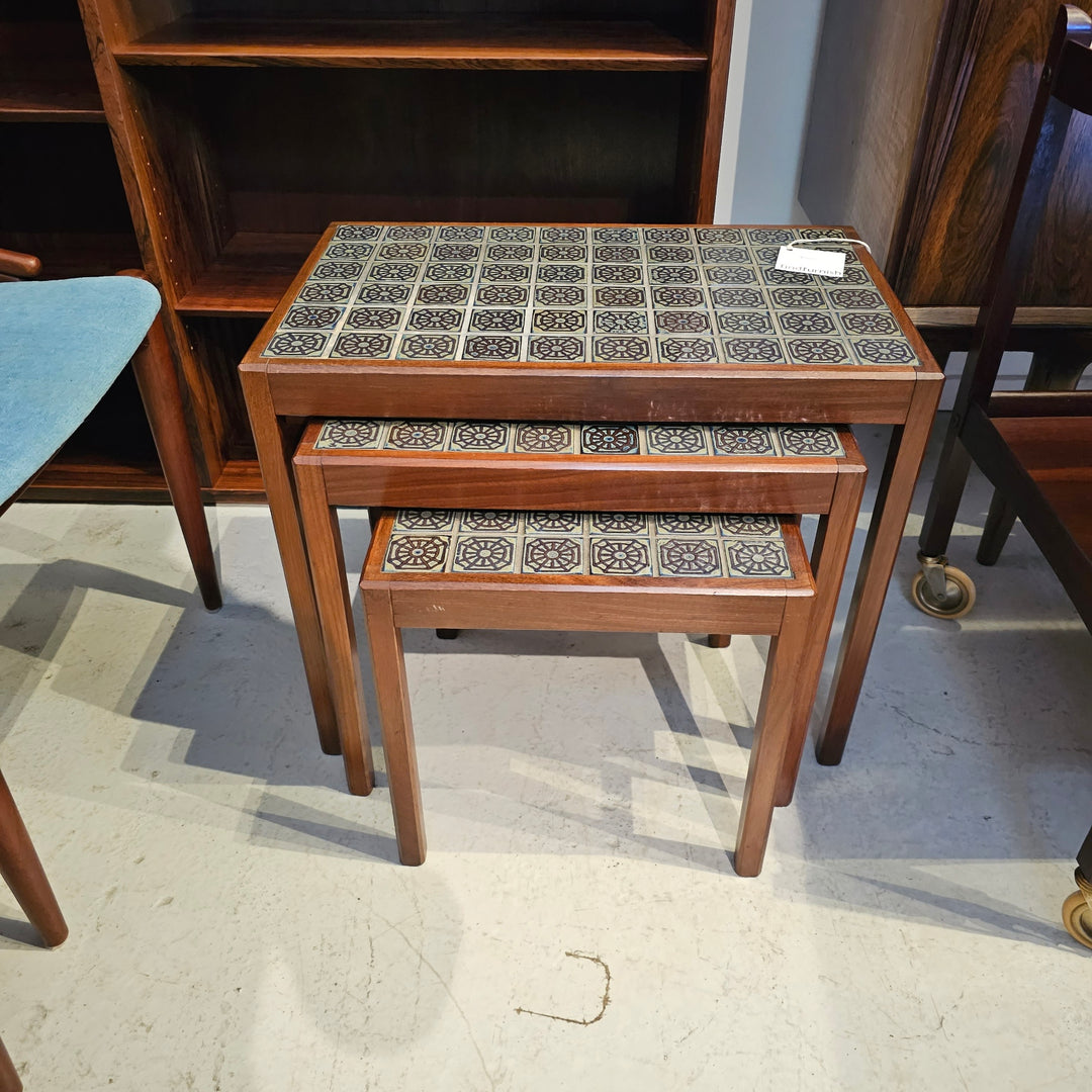 MCM Tile Top Nesting Tables