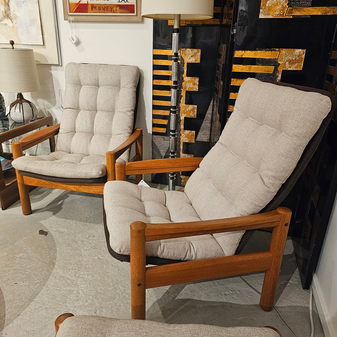 Lounge Chair by Domino Mobler, Denmark - reupholstered