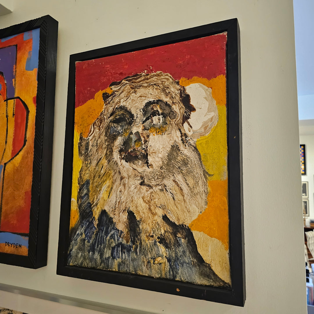 "Werewolf" Oil on Canvas by Dan Lowery, 1964