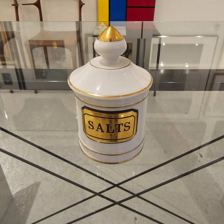 Antique Lidded Salt Jar