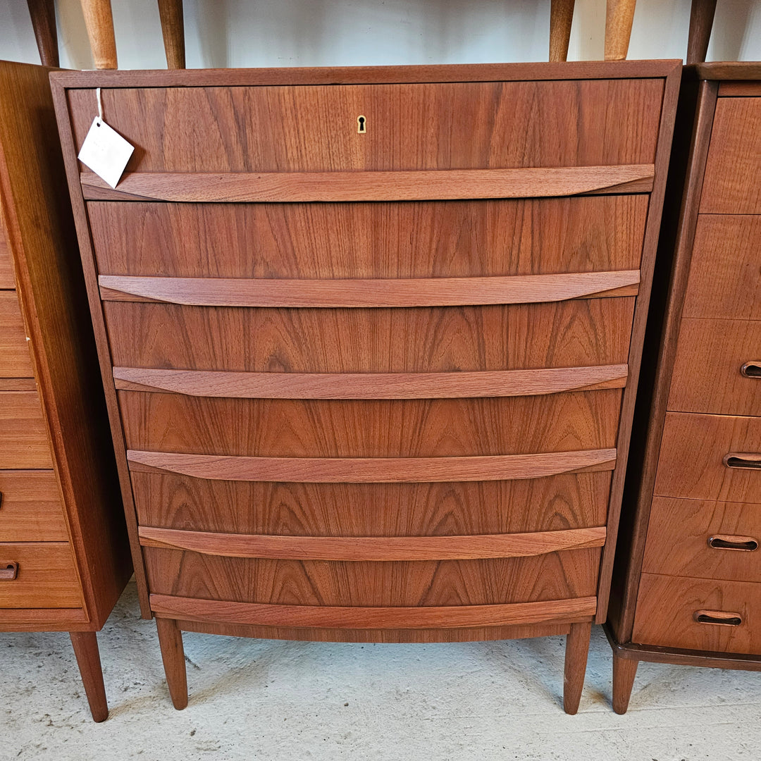 Teak High Boy Dresser