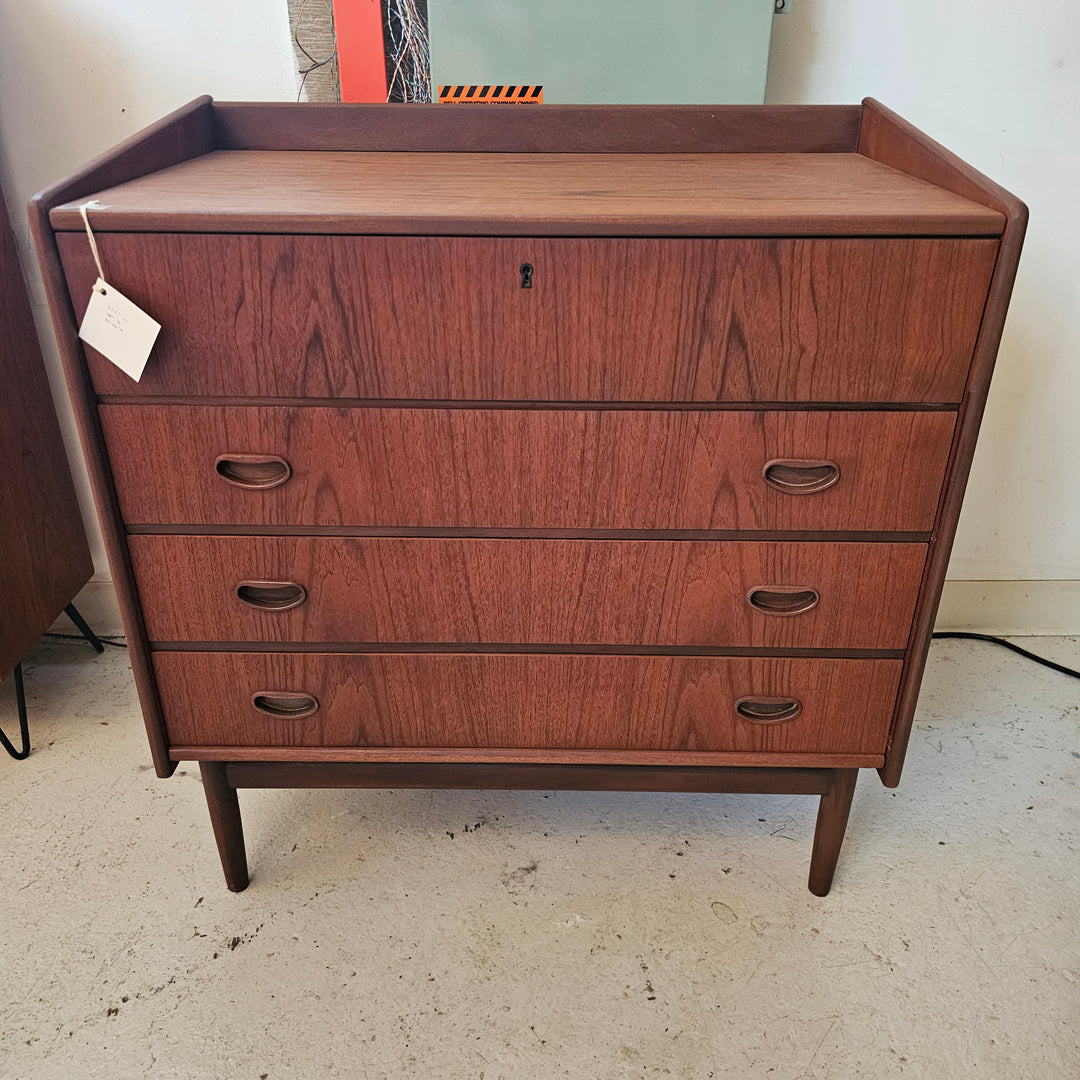 Danish Teak Low Boy Chest of Drawers