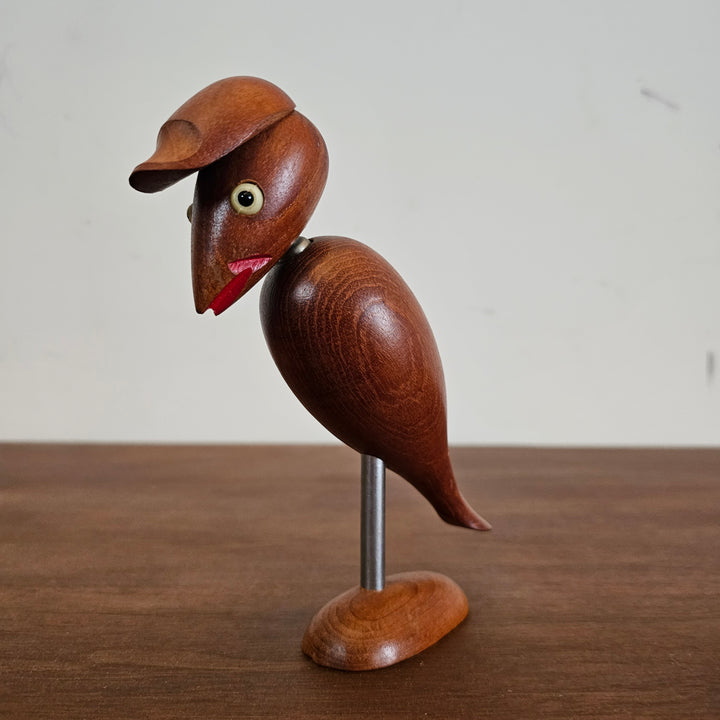 Danish Teak Bottle Opener / Cork Screw