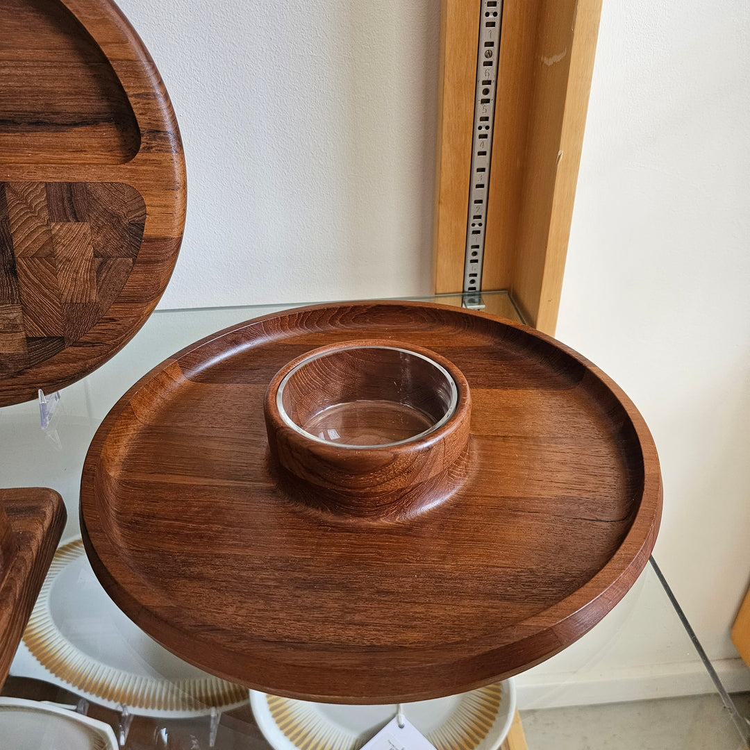 Dansk Chip & Dip Server w/Glass Insert