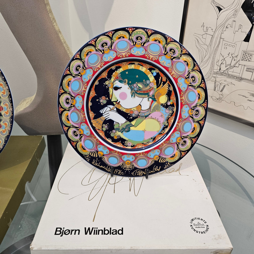 LTD ED Christmas Plate By Bjorn Wiinblad, 1976