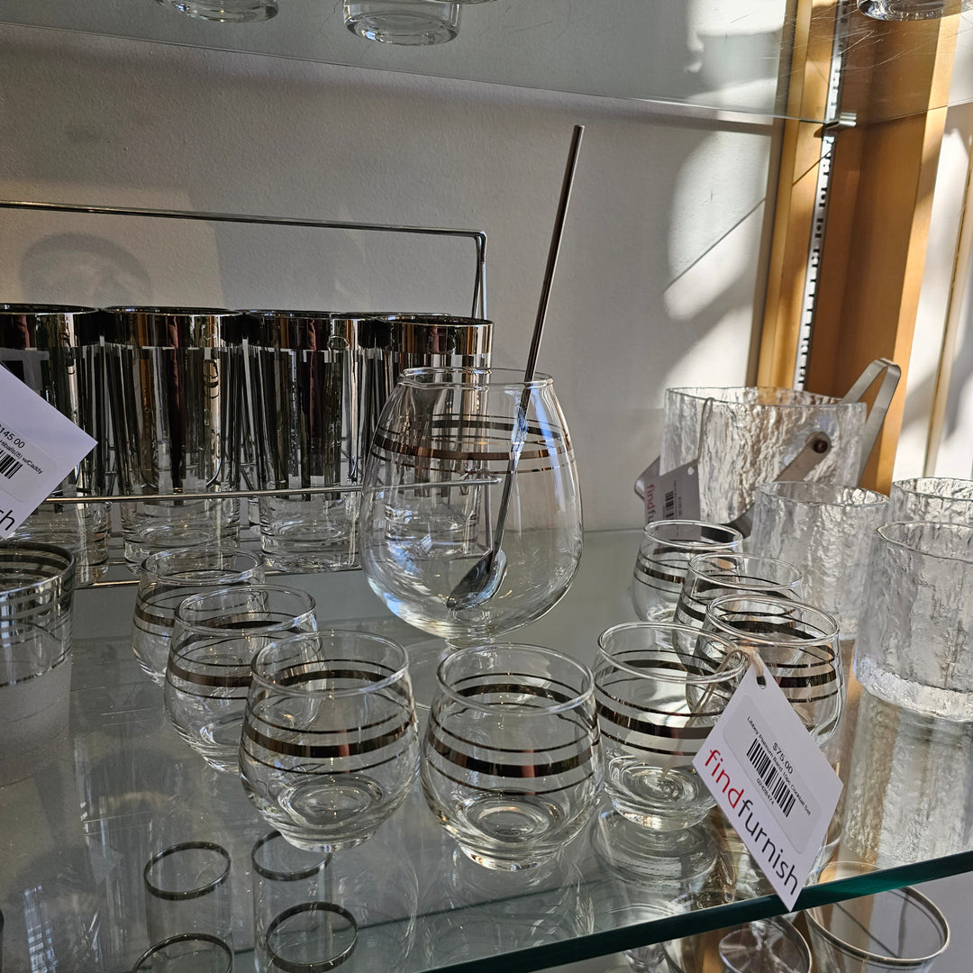 Libbey Platinum Band 10pc Cocktail Set
