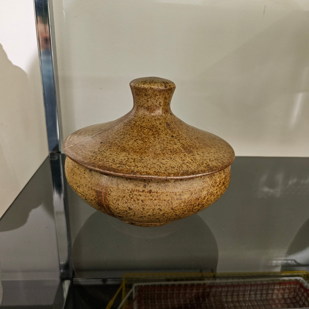 Lidded Stoneware Bowl