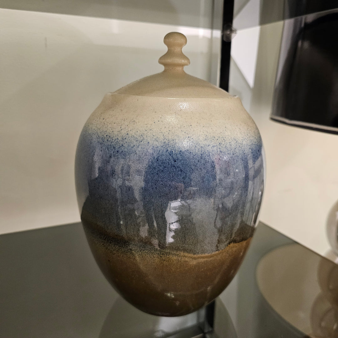 Lidded Stoneware Jar
