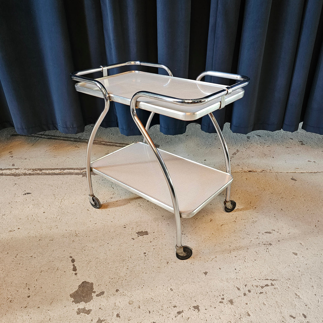 Two Tier Rolling Bar Cart
