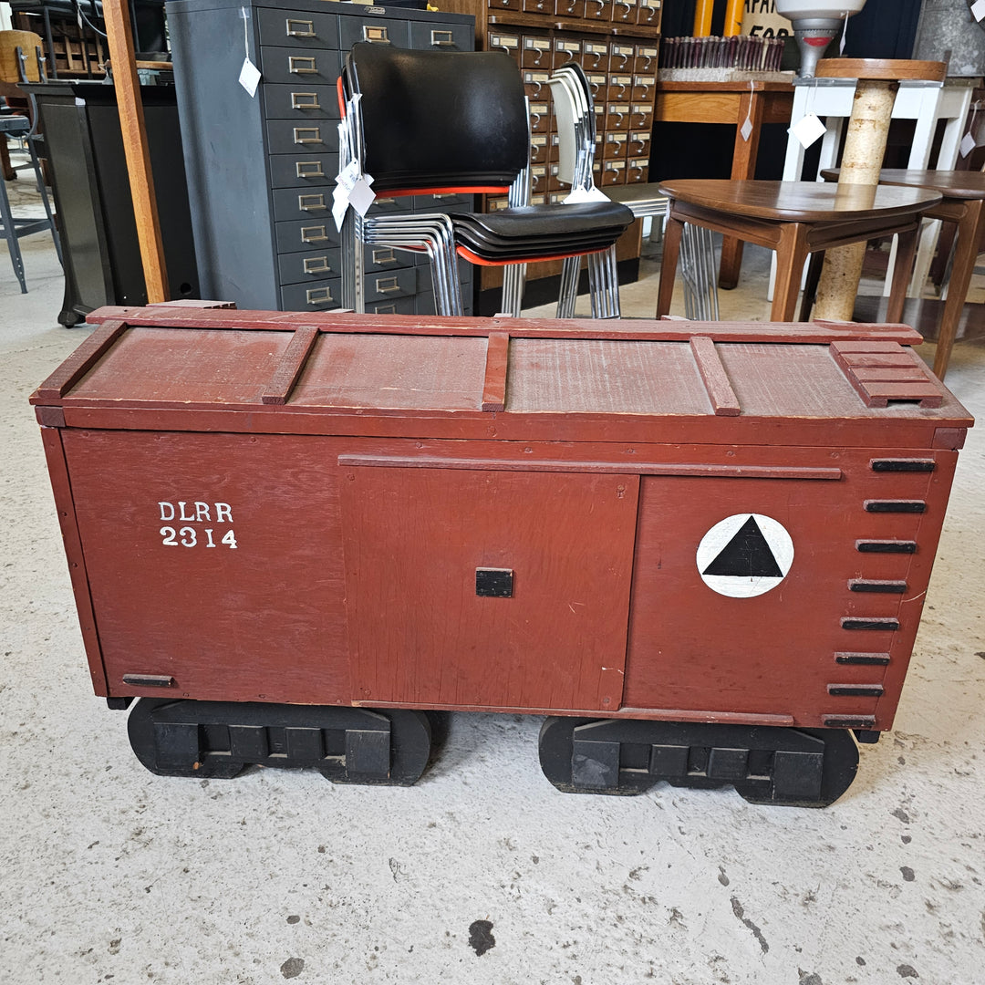 Hand Made Train Car Toy Chest