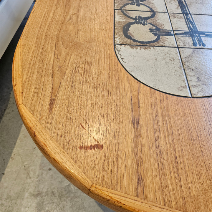 Poul H. Poulsen Gangso Møbler Teak & Tile Coffee Table