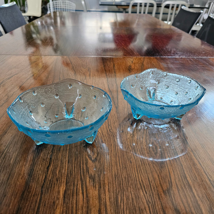 Blue Hobnail Dish