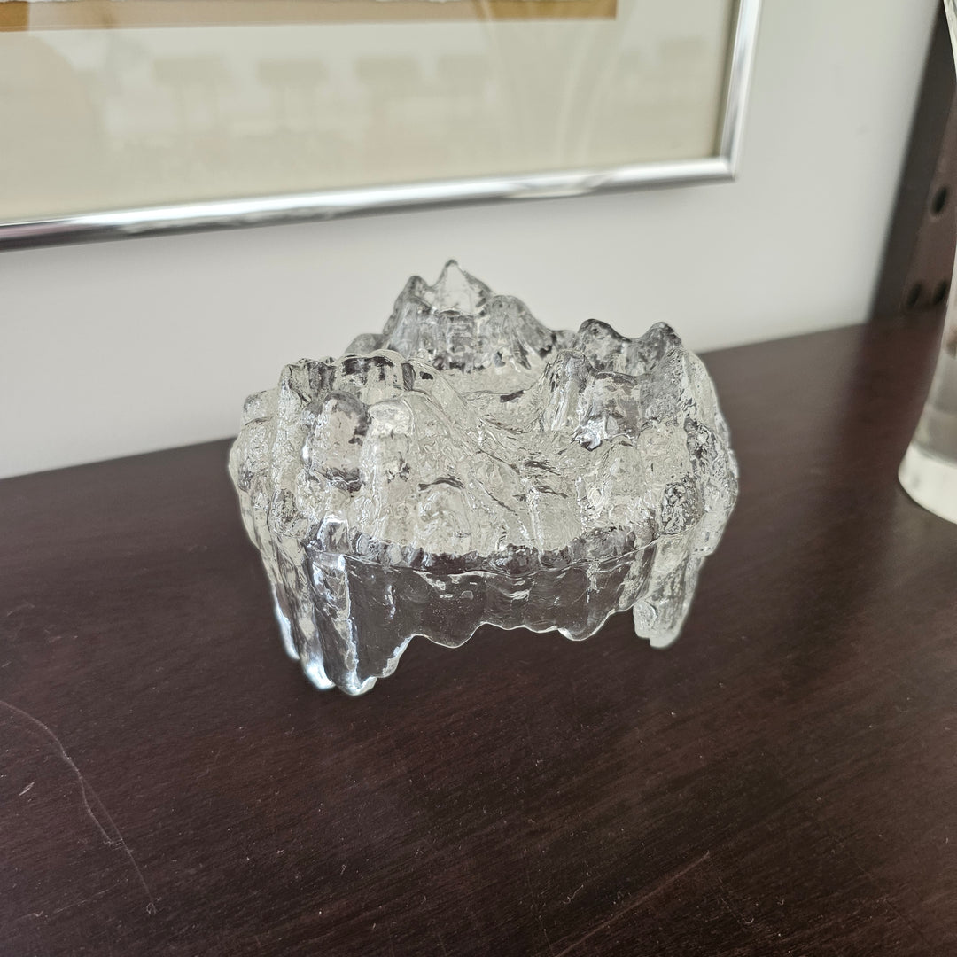 L.E. Smith Iceberg Candle Holder