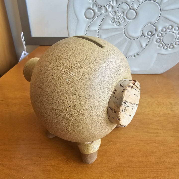 1970's Signed Ceramic Piggy Bank