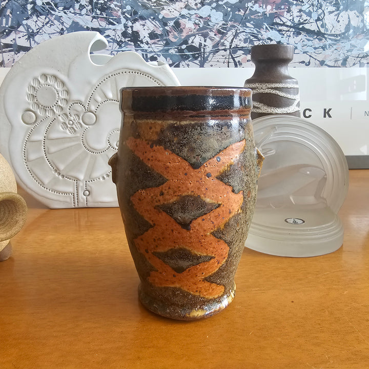 Vintage Signed Studio Pottery Vase