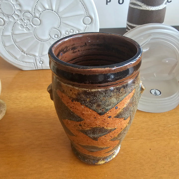 Vintage Signed Studio Pottery Vase