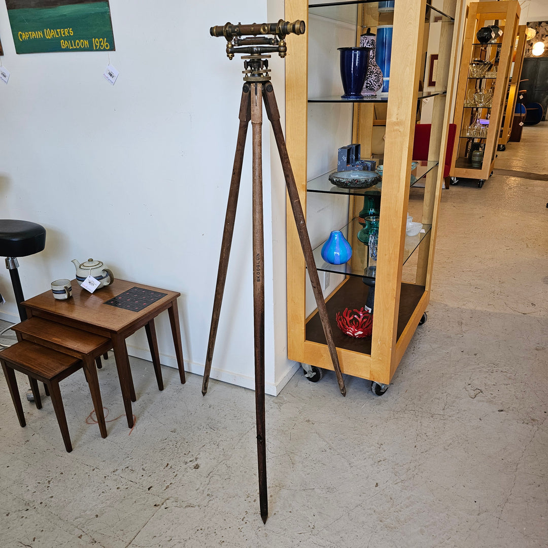 Antique Surveyors Transit Level w/ Box & Stand
