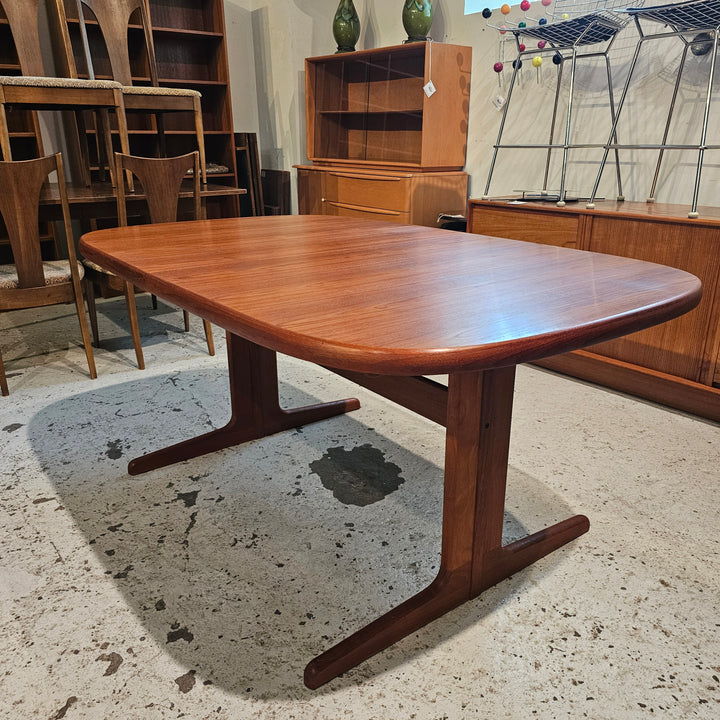 Danish Teak Oval Dining Table