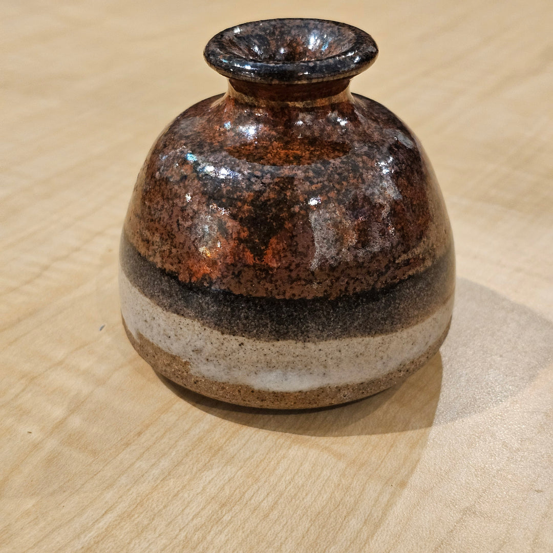 Small Brown Bud Vase