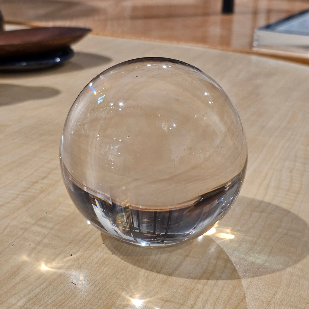 Clear Glass Paperweight
