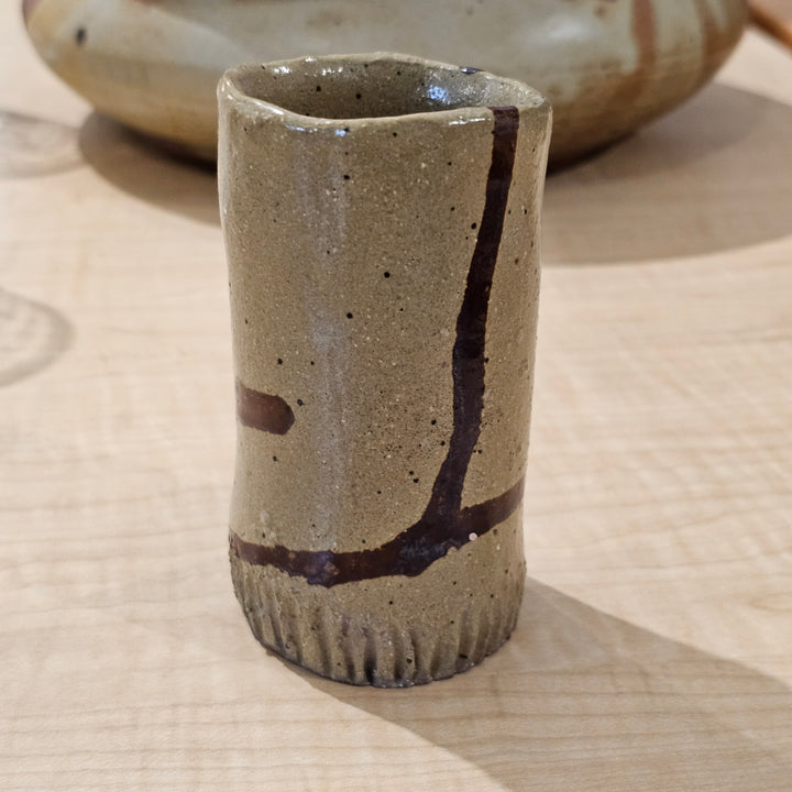 Small Pottery Vase Signed Emerson