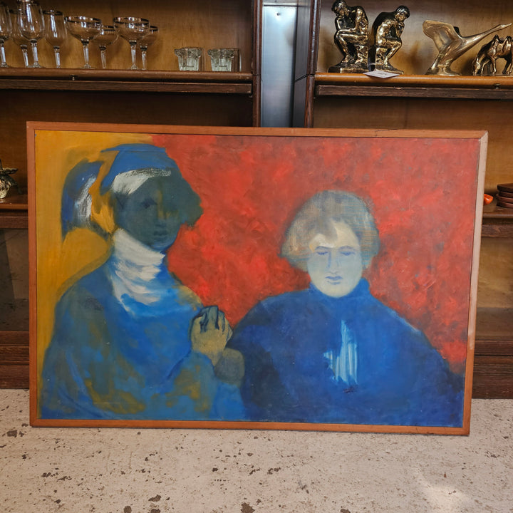 Large Original Framed Oil Titled 'Defiance'