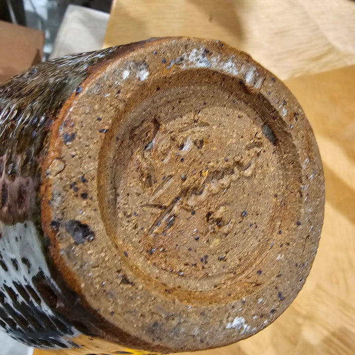 Signed Pottery Vase