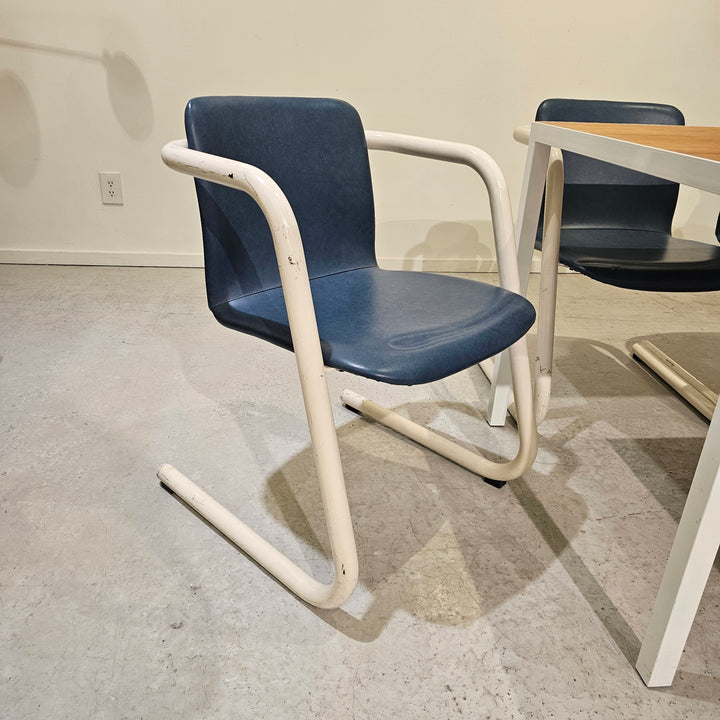 Vintage Kinetics Blue Vinyl Chair