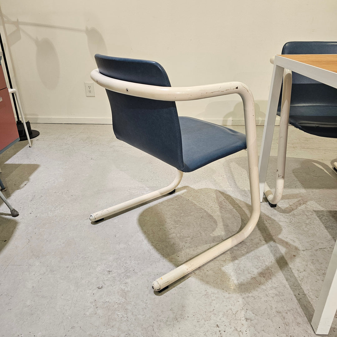 Vintage Kinetics Blue Vinyl Chair