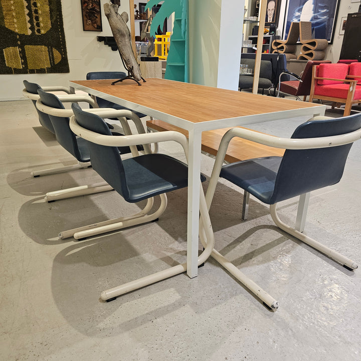 Vintage Kinetics Blue Vinyl Chair