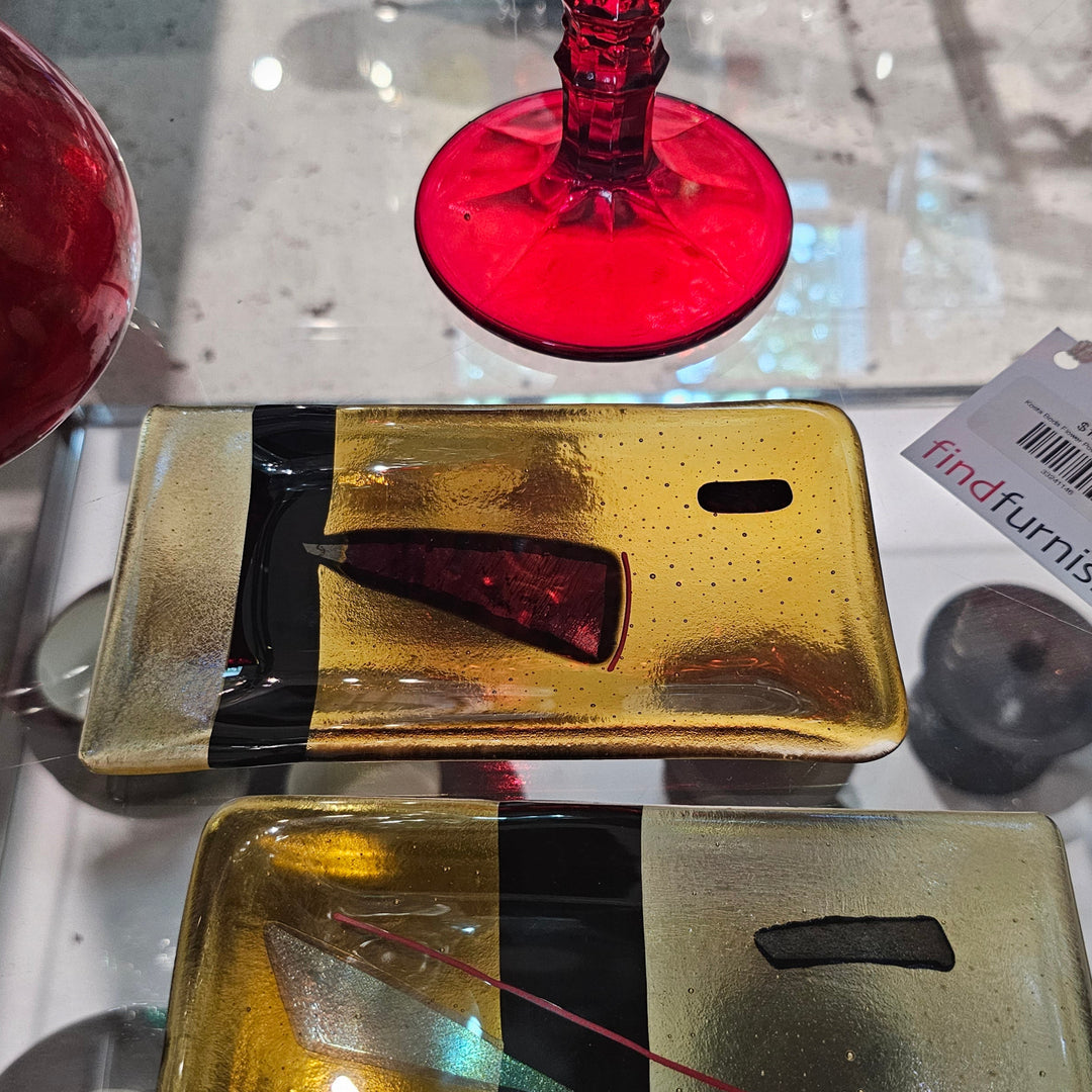 Small Rectangular Fused Glass Dish