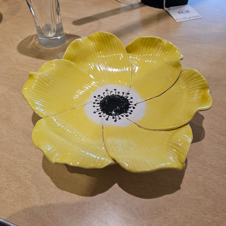 Signed Floral Dish