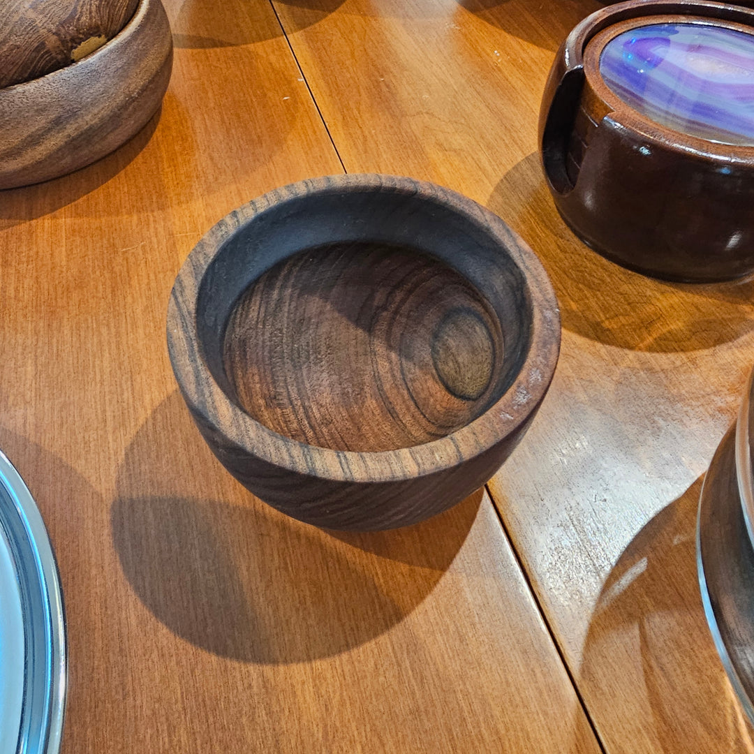 Small Handcarved Wood Bowl