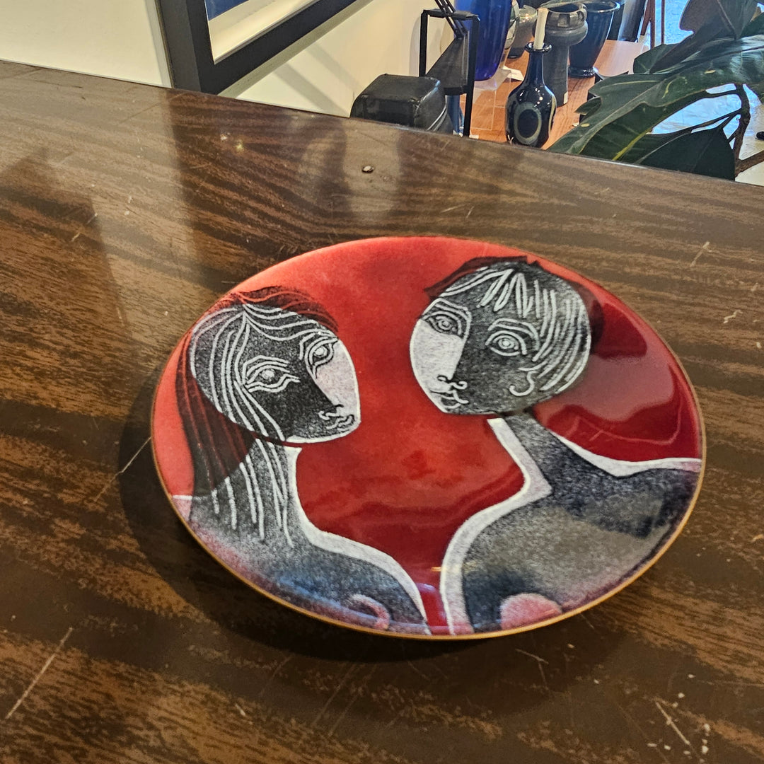 De Passillé-Sylvestre Enamel Plate